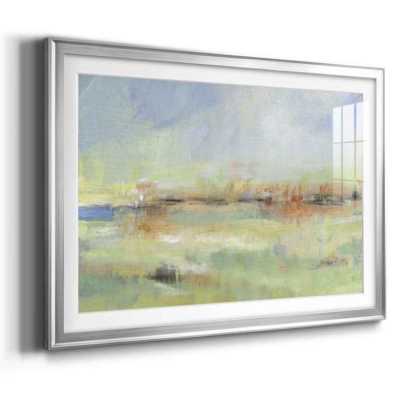 «Obfuscate II», reproduction d'art encadrée, Argent, H 27 po x l 39 po x P 1,5 po