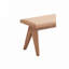 Banc en rotin et finition naturelle