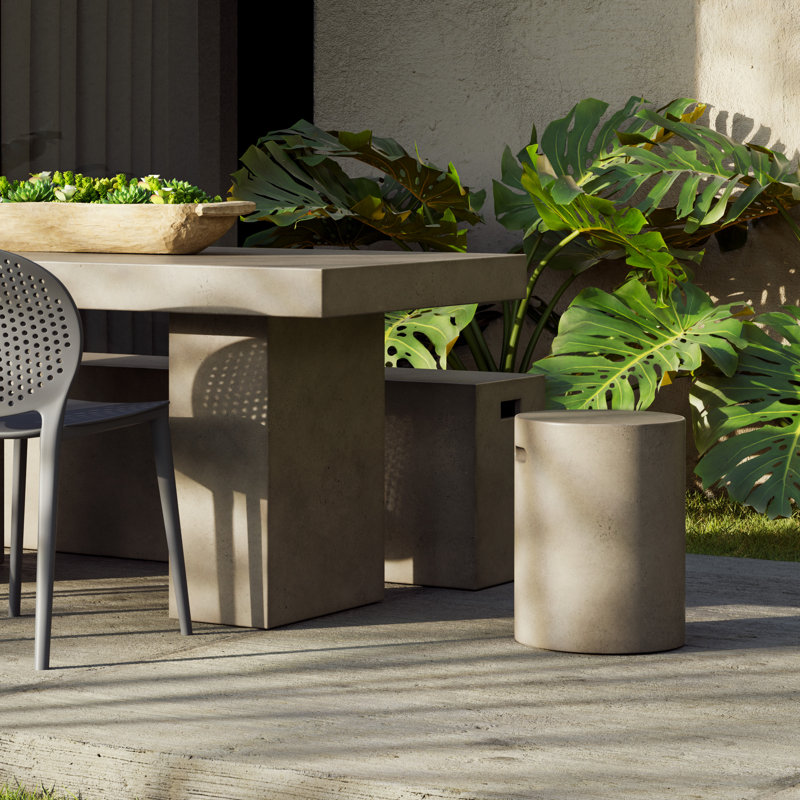 Mixx Cylinder Stool, Lava Brown