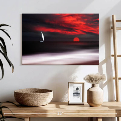 Voilier et coucher de soleil