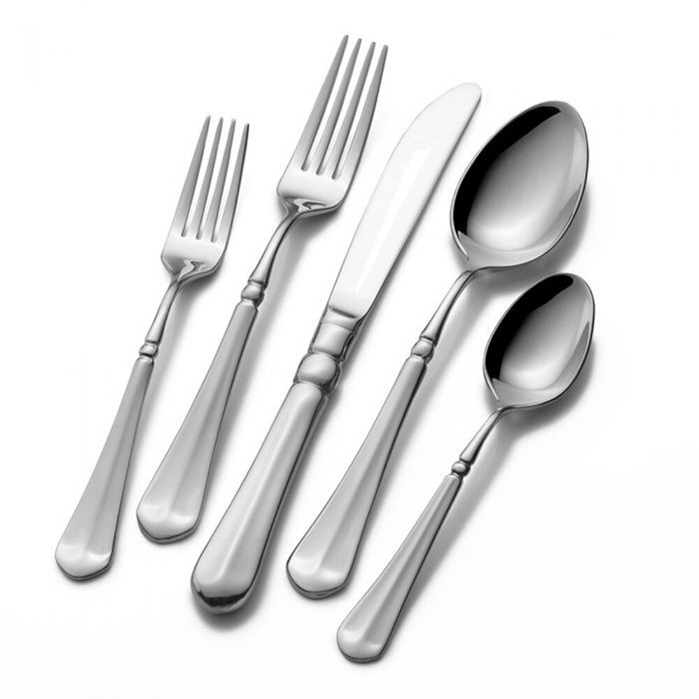 35-Piece Heavy Duty Silverware Set, E-far Stainless Steel Flatware