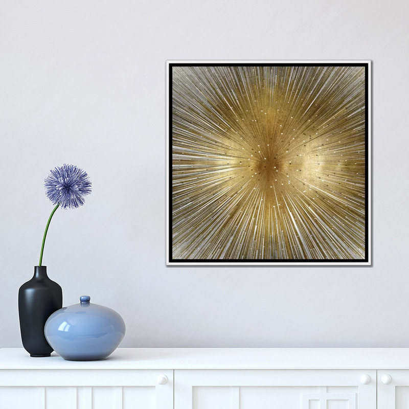 «Radiant» par Abby Young - impression d'art graphique, Toile blanche encadrée, H 18 po x l 18 po x 1,5 po