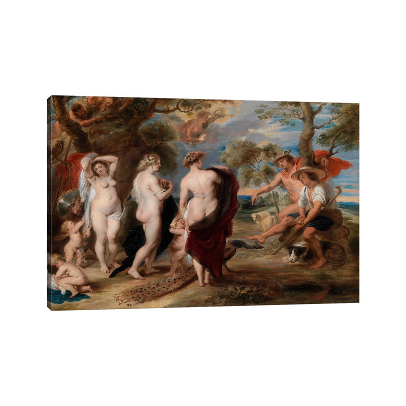 The Judgment Of PAris by Peter Paul Rubens - Wrapped Canvas Print, 152.5 cm H x 101.5 cm W
