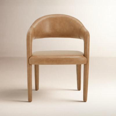 Waymon Genuine Leather Dining Chair