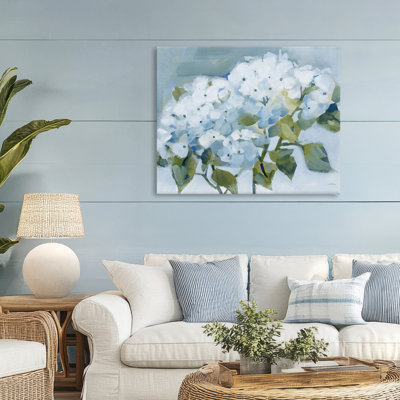 «Blue Spring Cottage Hydrangeas», conception par Katrina Pete
