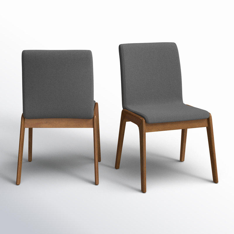Nelda 18.5" Wide Dining Chair, Gris foncé