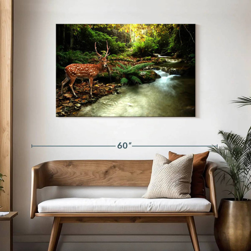 Brampt Sika Deer, 30" H x 45" W