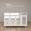 Amiee 55.1'' Wide 3 Drawer Mirrored Door Sideboard-76547917