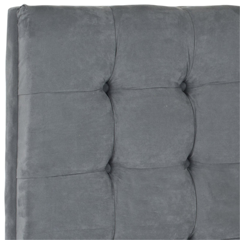 Upholstered Headboard, Queen, Velvet Gray