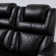 82''Wide Breathable Leather Square Arms Power Reclining Sofa With Reading Lights And Drop Down Table