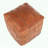 Square Ottoman with Brown Leather Patchwork
