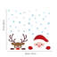 Peeking Santa and Rudolph Christmas Stickers