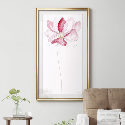 Croquis floral II - Cadre photo, reproduction d'art sur papier