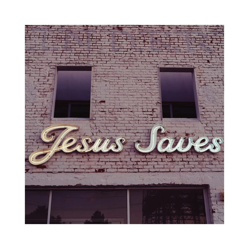 Jesus Saves III by Bethany Young - Print on Canvas, 45.72cm H x 45.72cm W x 3.81cm D, Wrapped Canvas