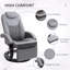 Fauteuil inclinable en polyuréthane avec repose-pieds et appui-tête HOMcom