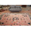 Tapis art déco à motif végétal 8 x 11