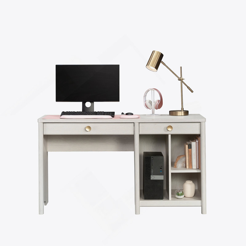 Bureau d'ordinateur, finition GRIS CLAIR