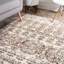 Tapis beige à motif géométrique Sedgwick-249517866