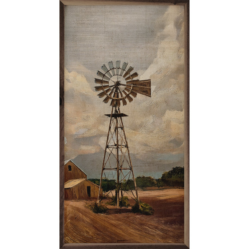 Windmill On The Farm, 24" H x 12" W
