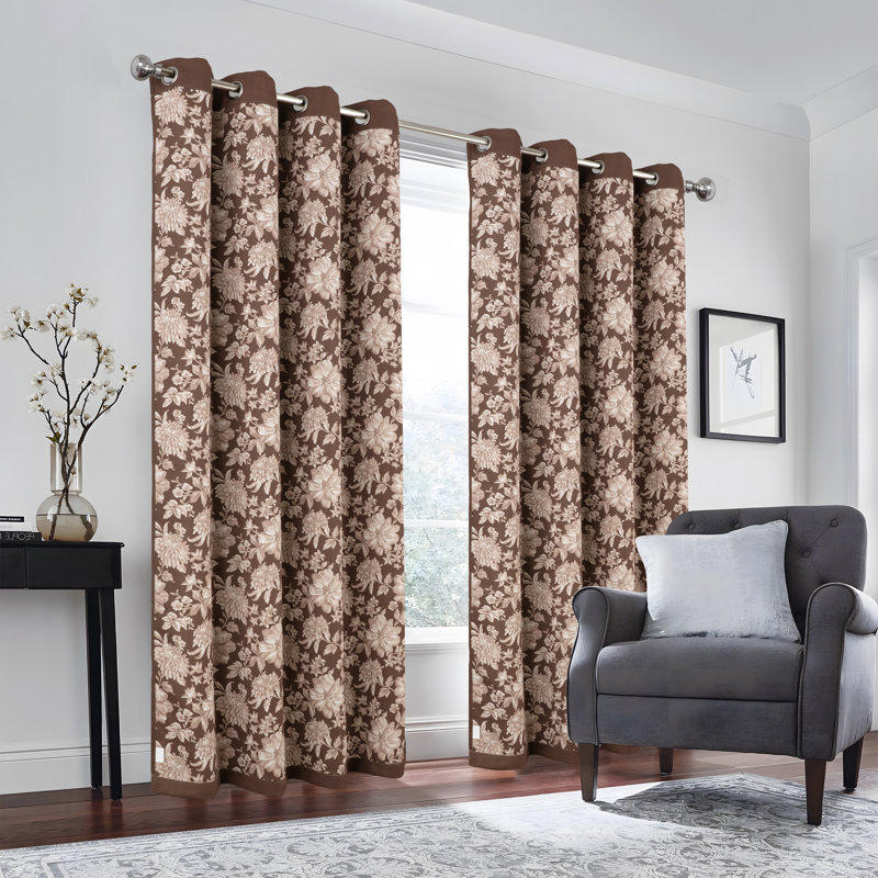 Rideau de fenêtre obscurcissant Eloise, L 52 po x L 84 po, Mocha