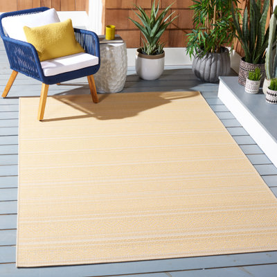 Tapis d'intérieur / extérieur de couleur unie Jhonas Performance