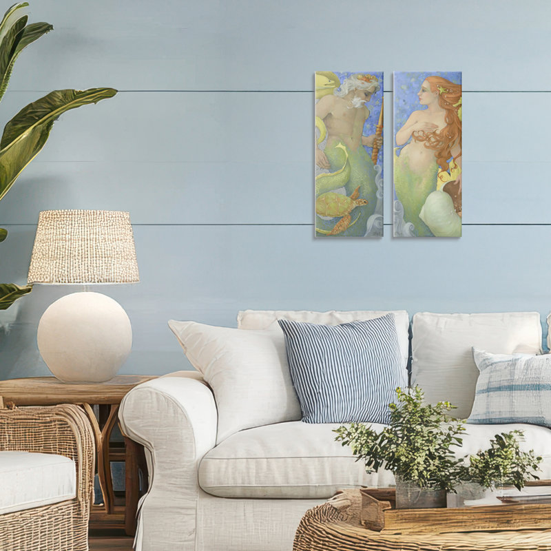 Ensemble de 2 paires de toiles The Gate Keepers, design par Christina P. Wyatt, H 24 po x l 10 po