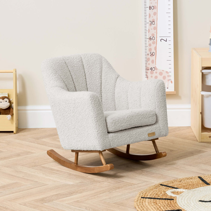 Jonah Mini Me Children's Rocking Chair Boucle Ocean Stone, Beige