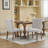 Chenille Upholstered Dining Chair, Tufted Accent Chair with Curved Solid Wood Legs & Rivet Details, Multi-Use Chair for Dining Room, Kitchen & Living Room, Set of 2-1227481242