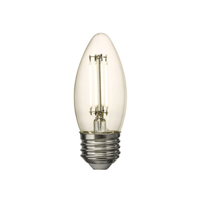 Visual Comfort & Co. LED Torpedo shape 5W 2700K Soft White E-26 Medium base Clear Edison Style light bulb