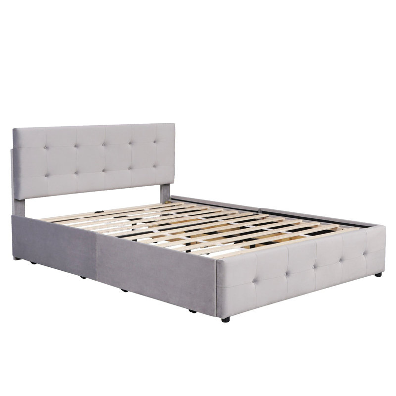 Rowyn Bed, Grau