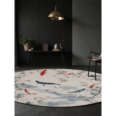 Tapis beige lavable à la machine