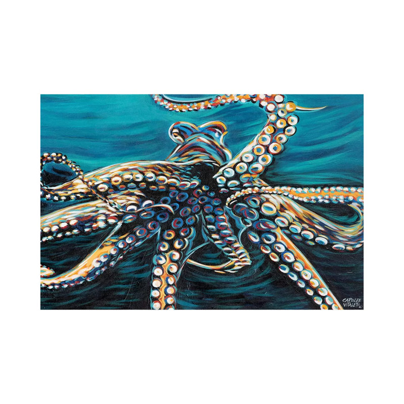 Wild Octopus II by Carolee Vitaletti - Wrapped Canvas Print, 101.6 cm H x 66.04 cm W x 1.91 cm D