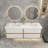70.4'' Double Bathroom Vanity with Plastic Top-232566135