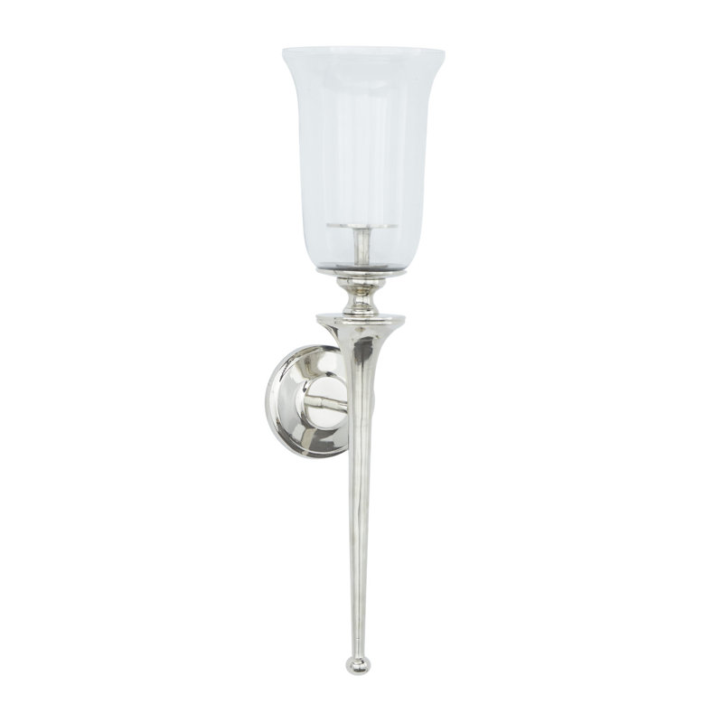 Aadirath Aluminum Wall Sconce, Silver