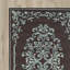 Tapis brun foncé / blanc / bleu crocheté à la main Sedgemoor-21600575