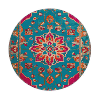 Tapis bleu intérieur et extérieur Tabriz