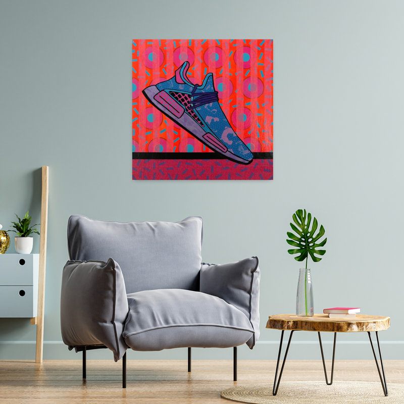 Art contemporain abstrait géométrique, H 24 po x l 24 po