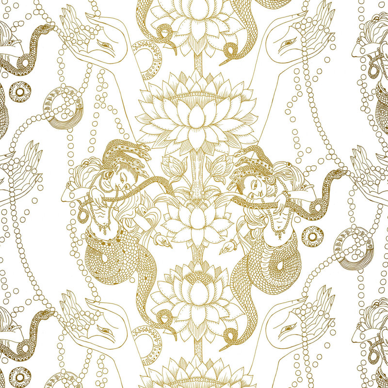 Naga Lotus, Tarnished Brass, Non-Woven