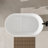 39" Freestanding Soaking Bahtutb Solid Surface Stone Resin Soaking Bathtub with Seat