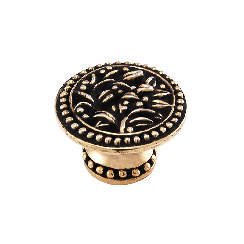 San Michele Mushroom Knob, Antique Gold, Large