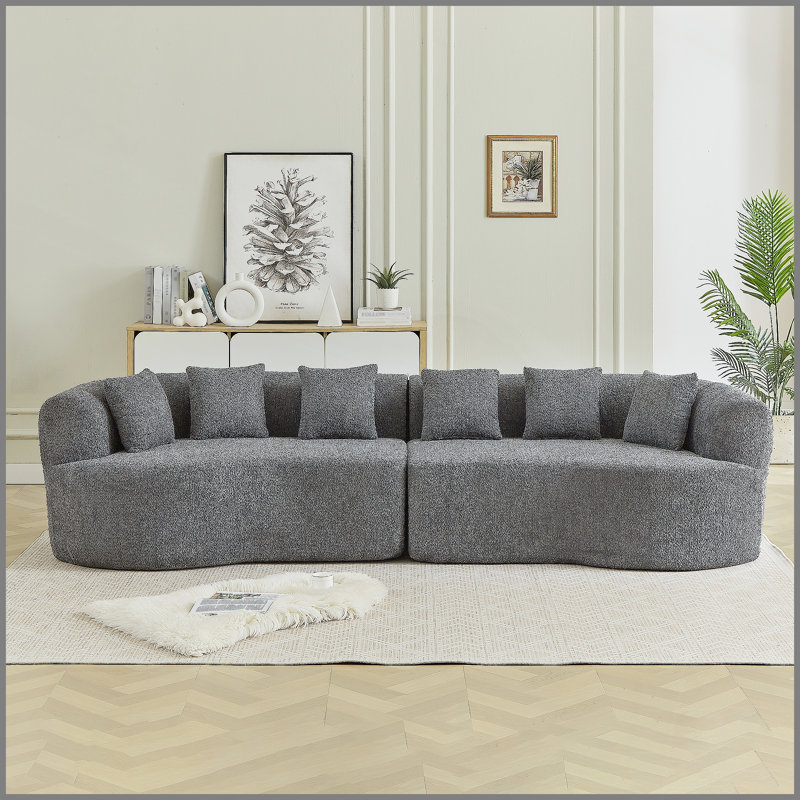 Canapé modulaire Curved, Gris chenille