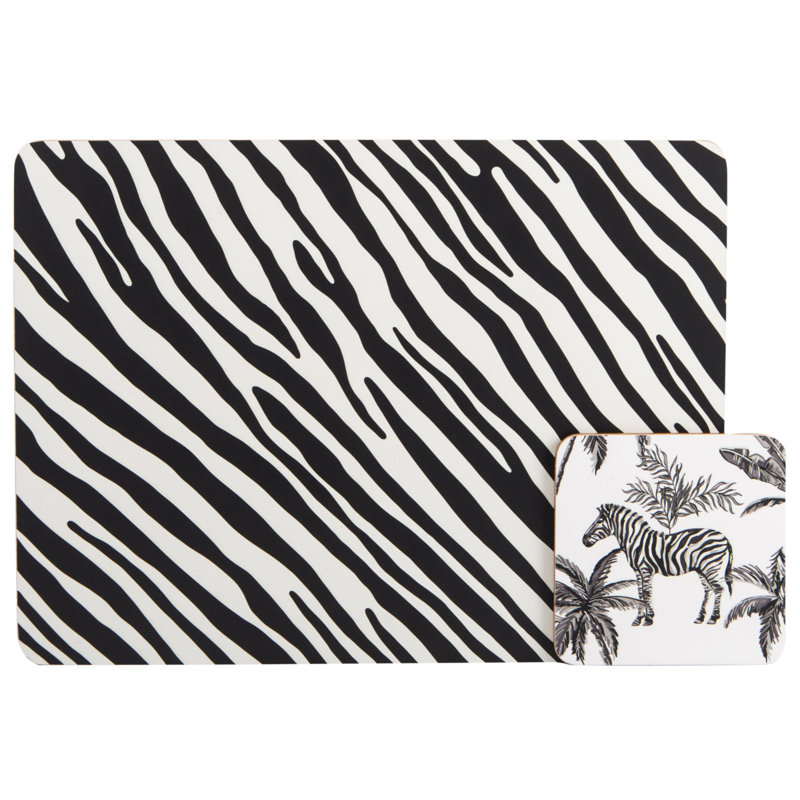 Madagascar Cork Square 4 Piece Coaster Set