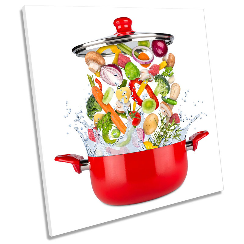 Z6268 Food Ingredients Cooking Picture - Wrapped Canvas Print, 76.2cm H x 76.2cm W x 4cm D