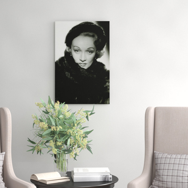 Marlene Dietrich Photographic - Wrapped Canvas, 76cm H x 50cm W