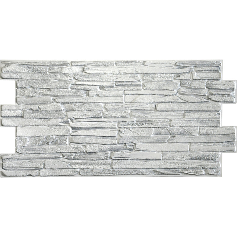 20" x 39" 3D Wall Panel (10-Pack), White
