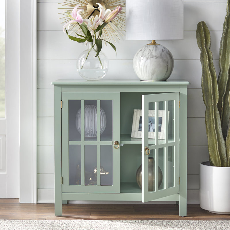 Phillips 2-Door Paneled Accent Cabinet, Mint