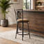 Ensemble de 3 tabourets de bar pivotants convertibles avec assises en microfibre moelleuse et hauteur réglable
