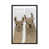 Toile avec cadre en bois gris