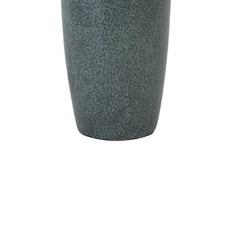 Gaia Blue Ceramic Table Lamp with Textured Shade