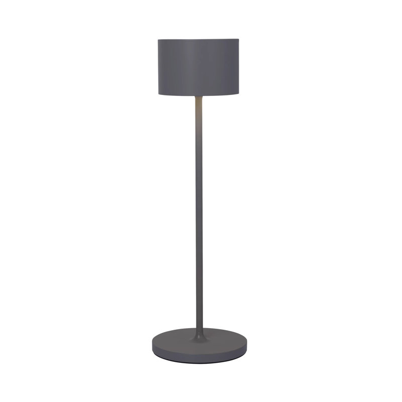 Farol Aluminium USB Table Lamp, Warm Grey